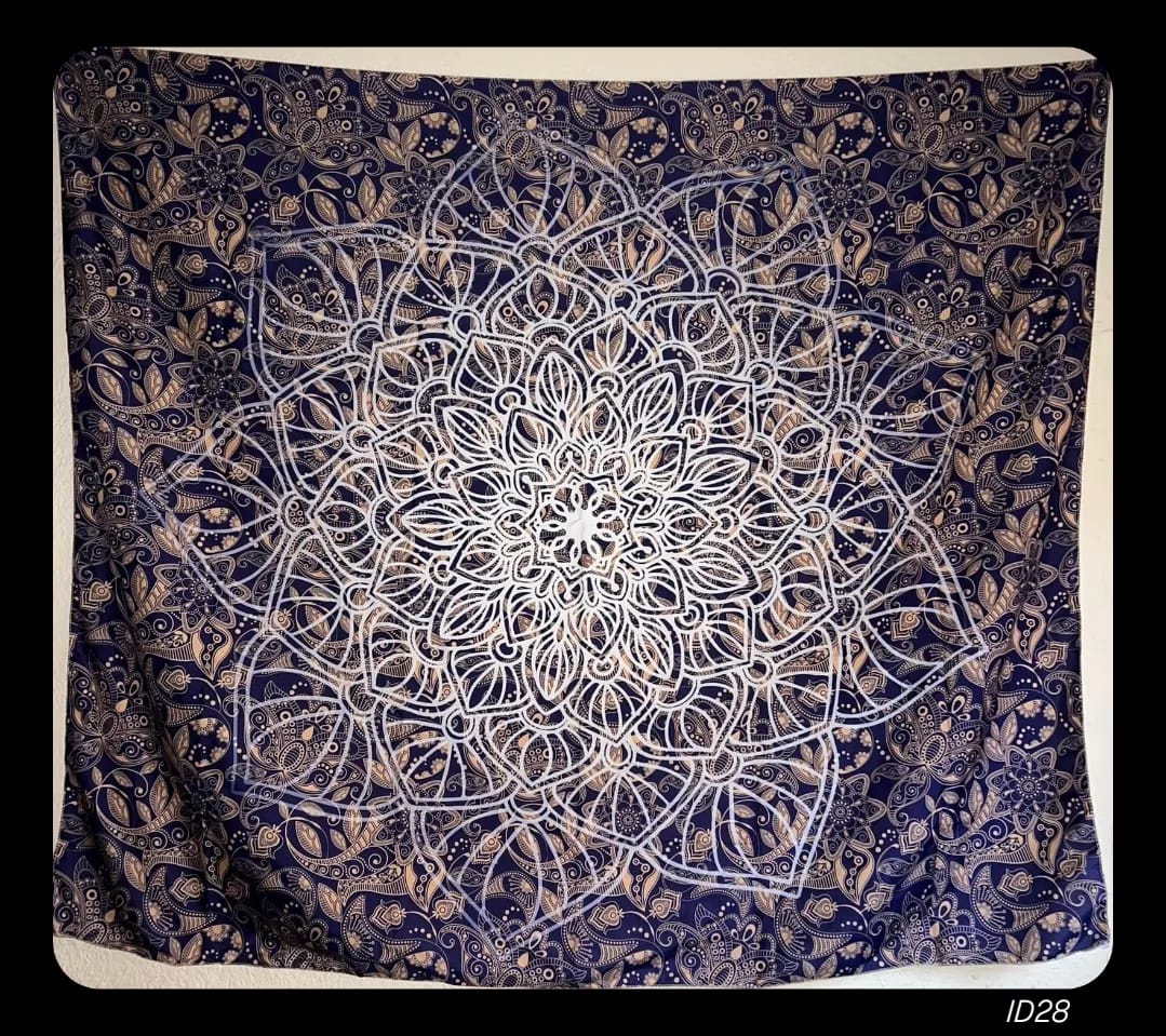 Flower Mandala on Floral backdrop