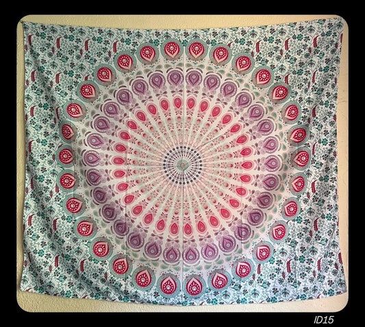 Vibrant Peacock Mandala